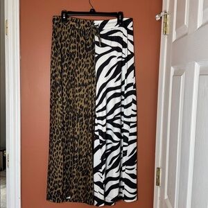 Animal Print wide leg pants EmyAve